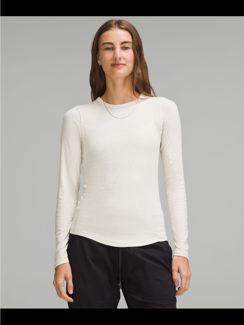 NWT Lululemon Hold Tight Long Sleeve in Bone Size 4